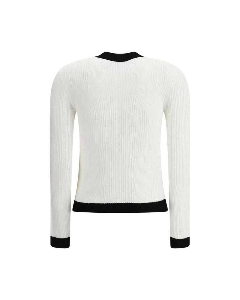 Balmain Ls Buttoned Torsade Knit Cardigan Glam Steals