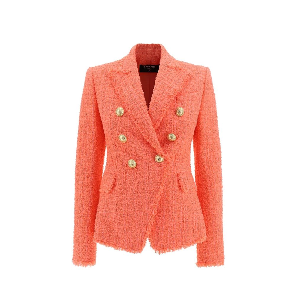 Balmain Orange Cotton Blazer Glam Steals