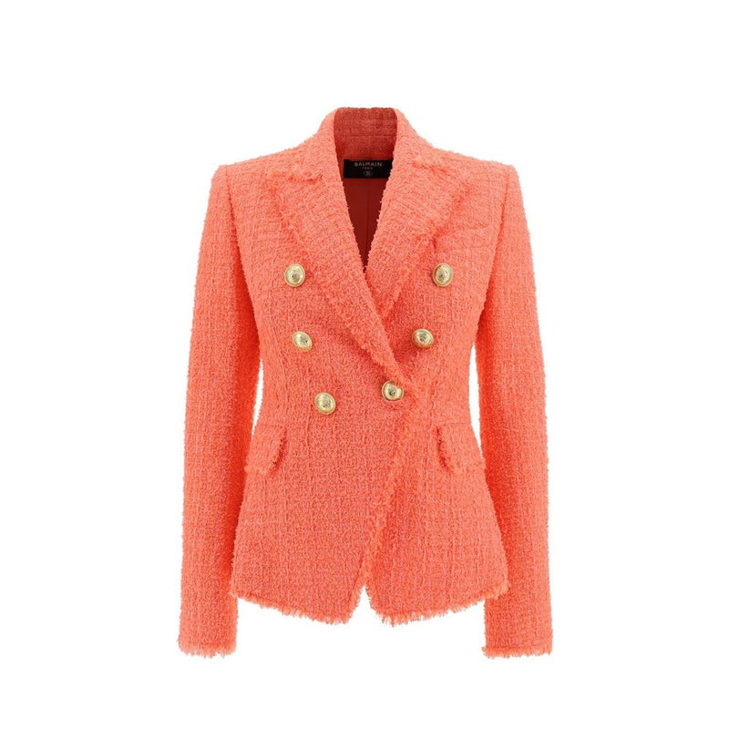 Balmain Orange Cotton Blazer Glam Steals