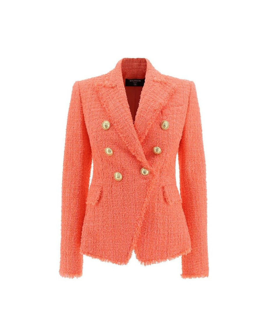 Balmain Orange Cotton Blazer Glam Steals