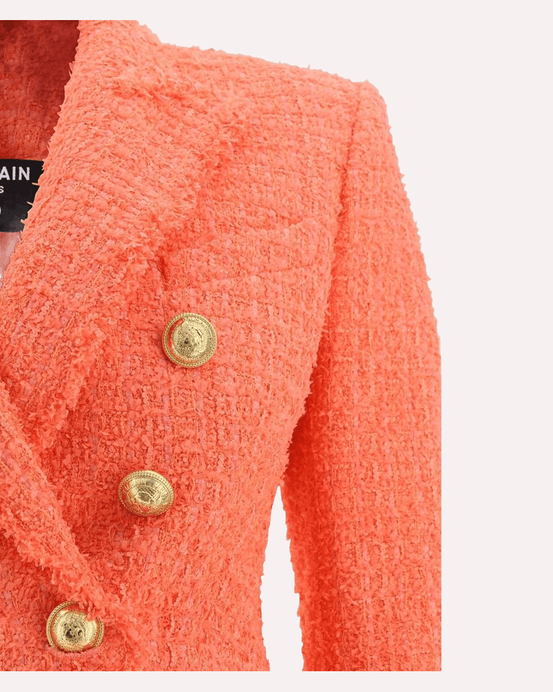 Balmain Orange Cotton Blazer Glam Steals