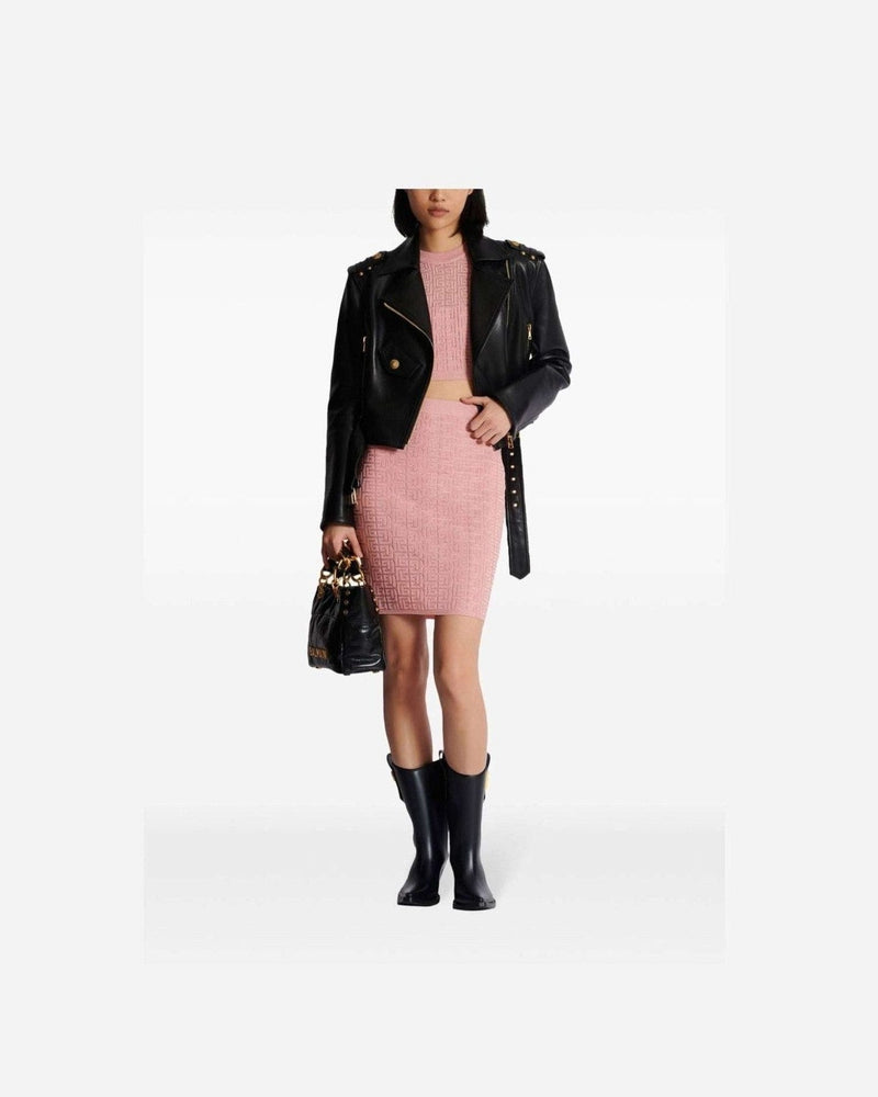 Balmain Pb Labyrinth Knit Top Sweaters
