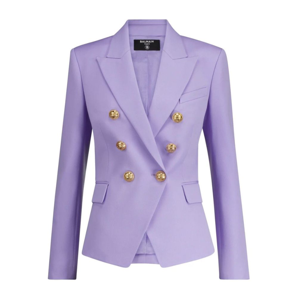 Balmain Purple Wool Suits & Blazer Glam Steals