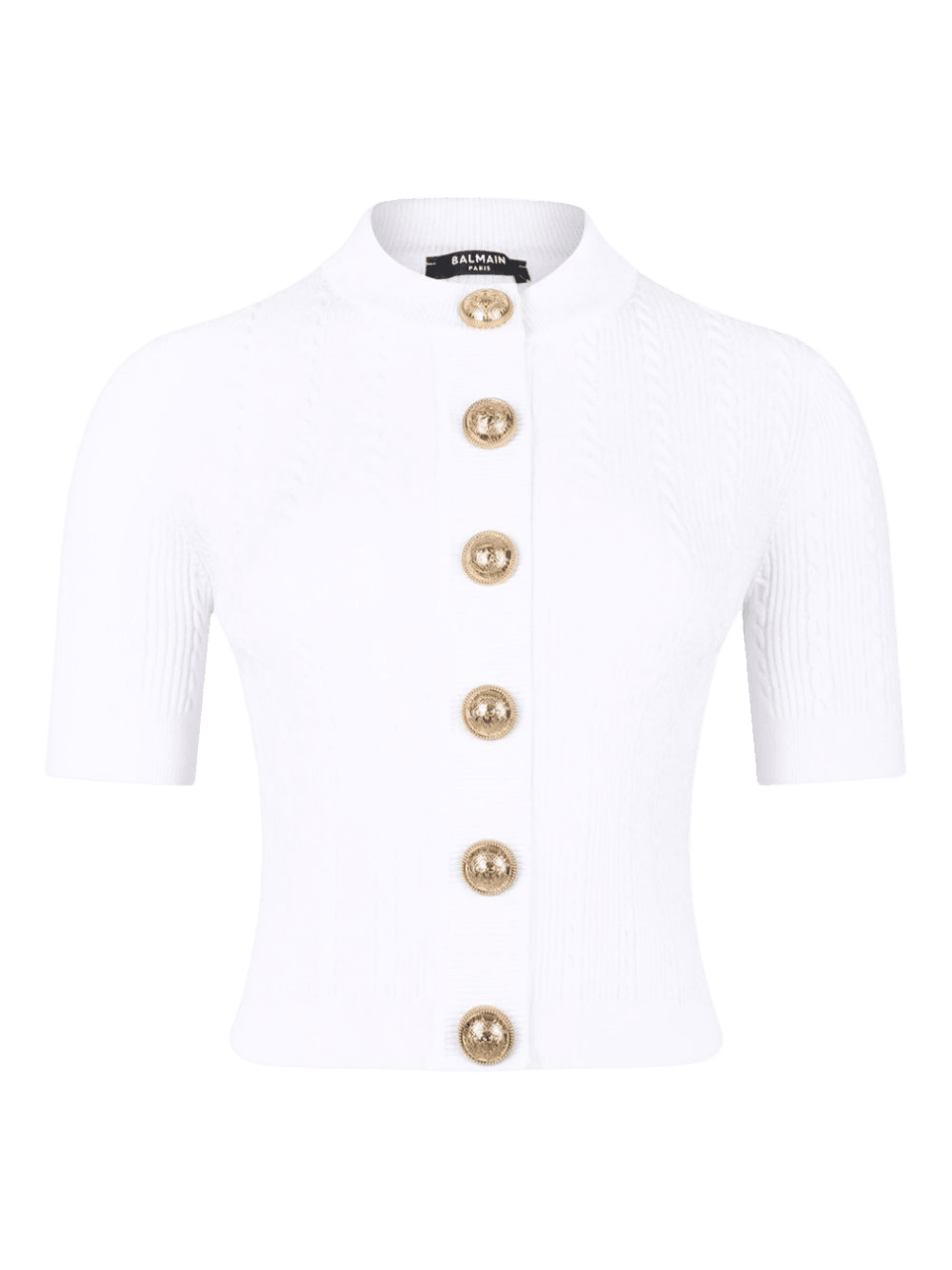 Balmain Ribbed Buttoned Top Glam Steals