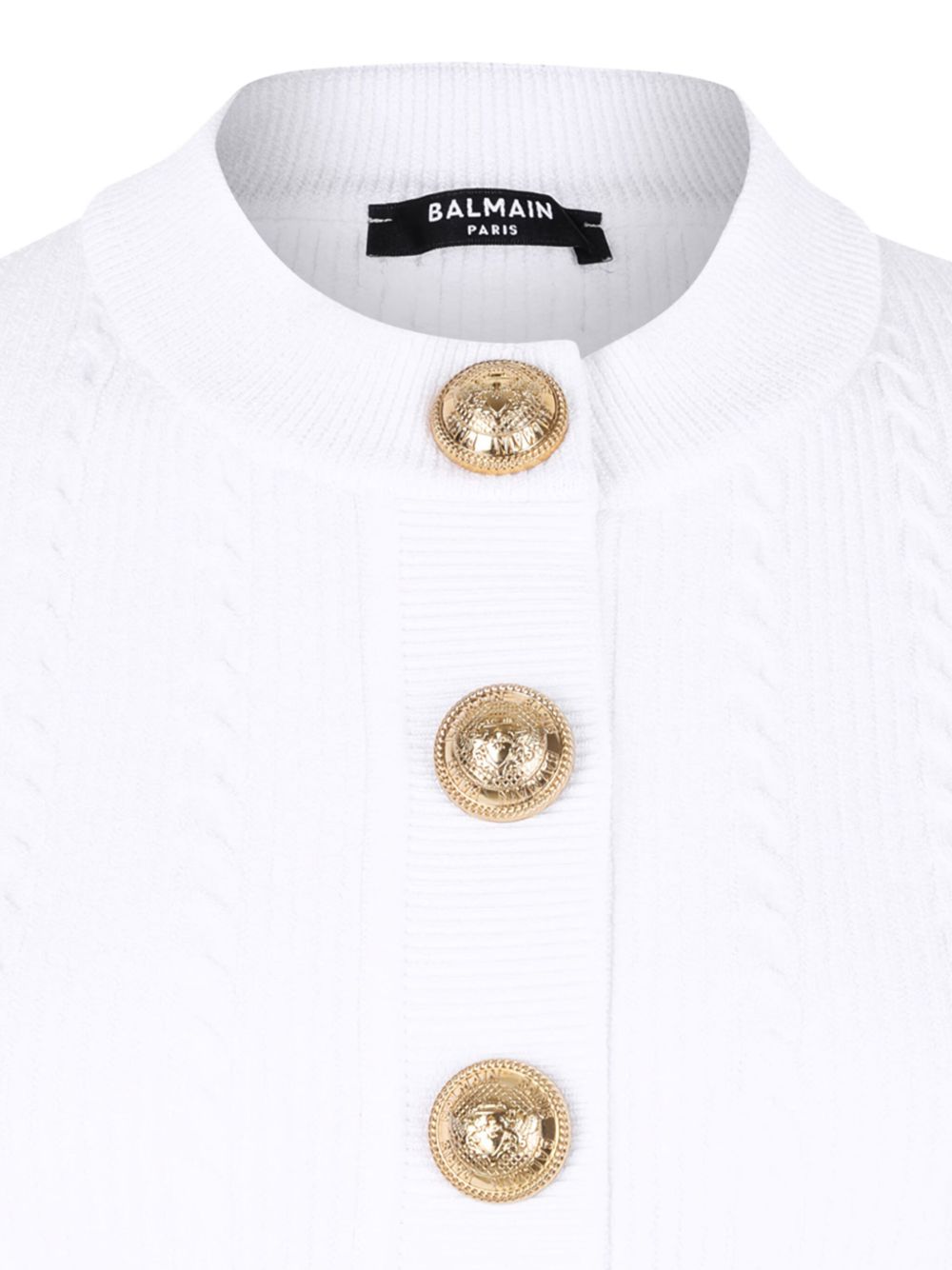Balmain Ribbed Buttoned Top Glam Steals