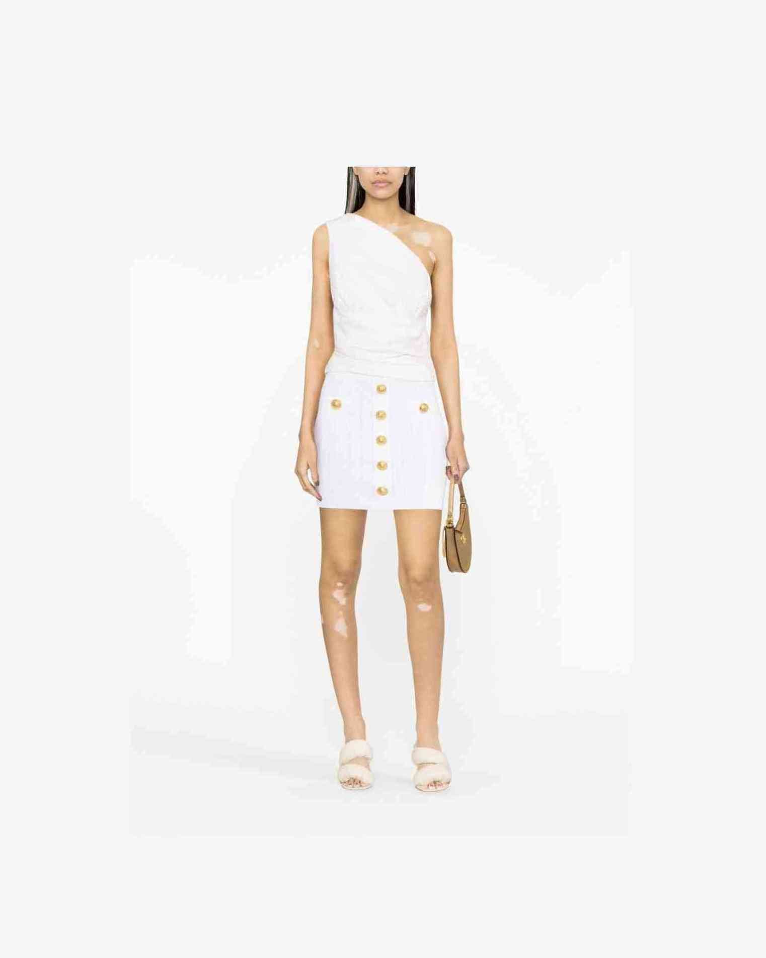 Balmain Ribbed Knit Mini Skirt Glam Steals