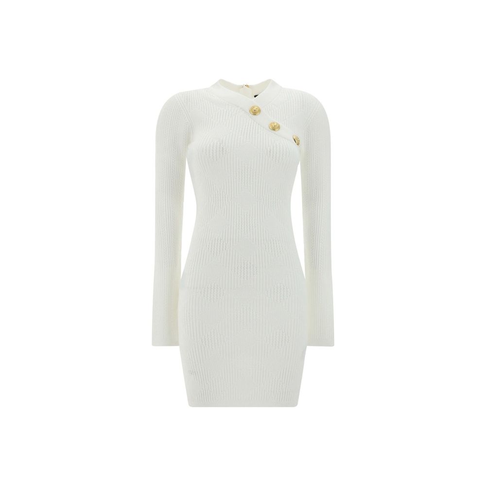 Balmain Ribbed Mini Dress Glam Steals