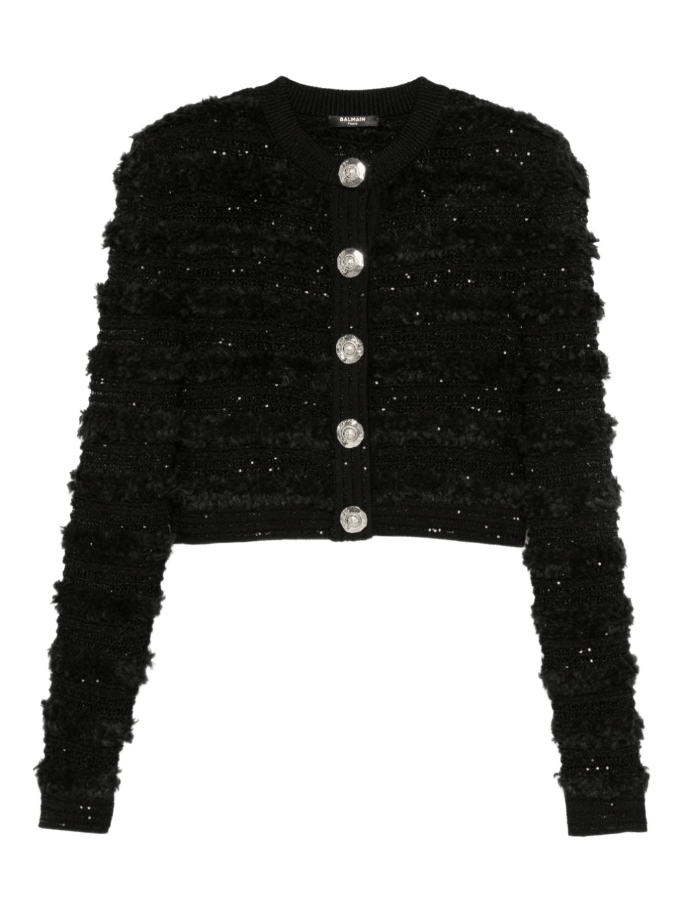 Balmain Sequin Embellished Cardigan Glam Steals