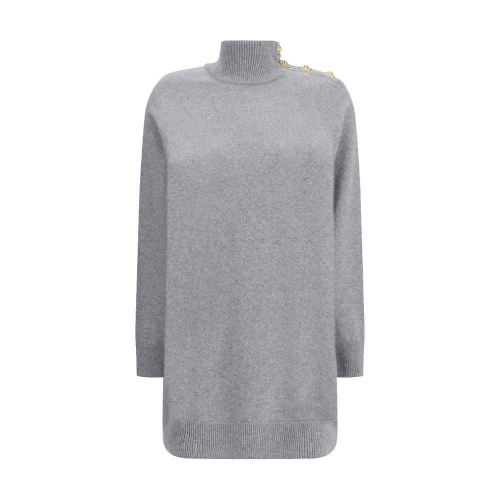 Balmain Short Cashmere Sweater Dress Glam Steals