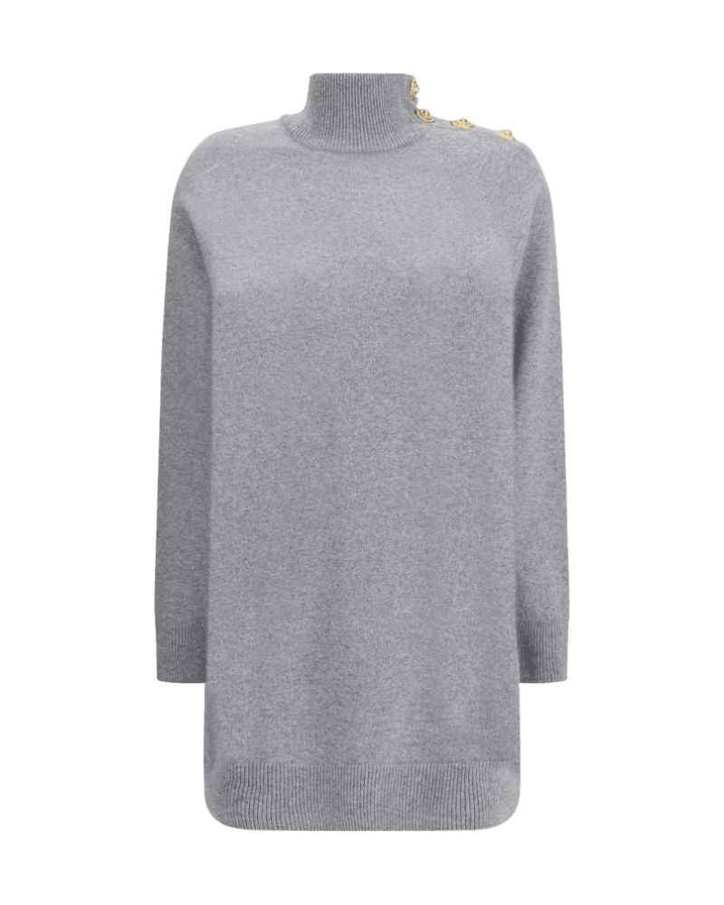 Balmain Short Cashmere Sweater Dress Glam Steals