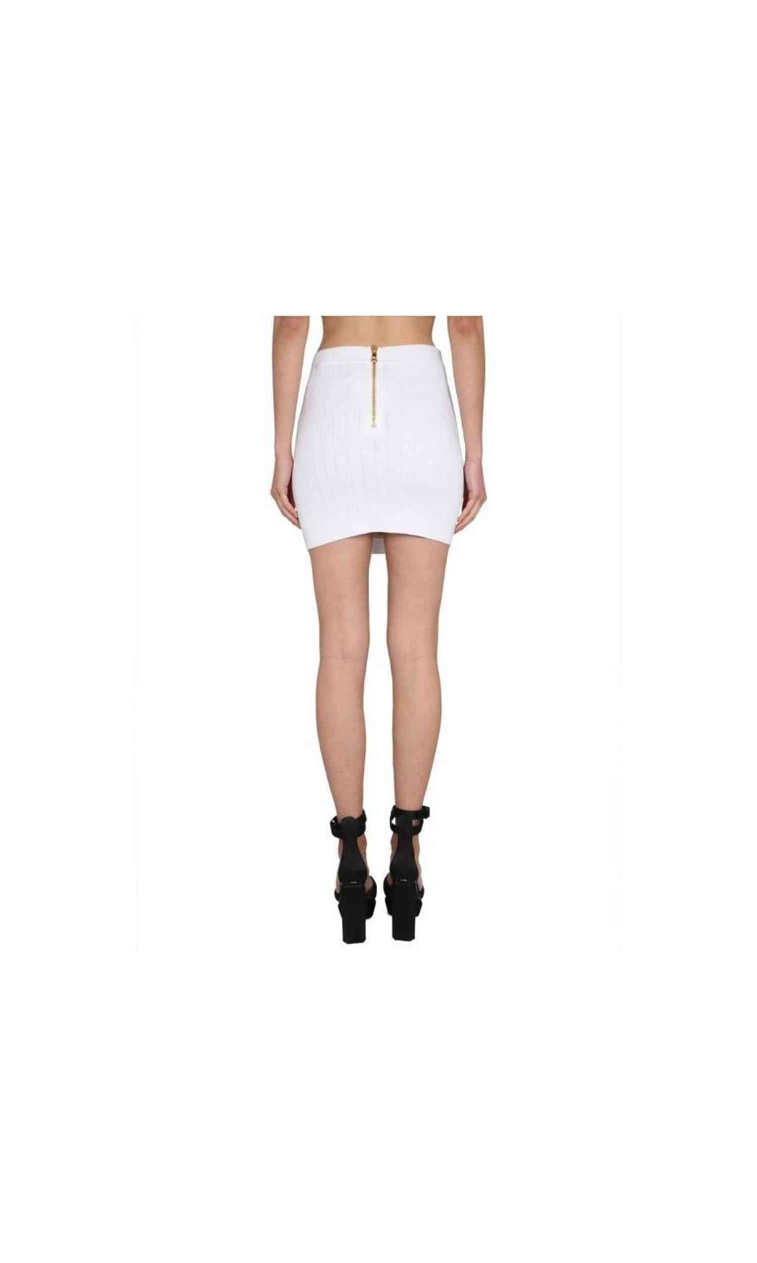 Balmain Stretch Mini Skirt Glam Steals