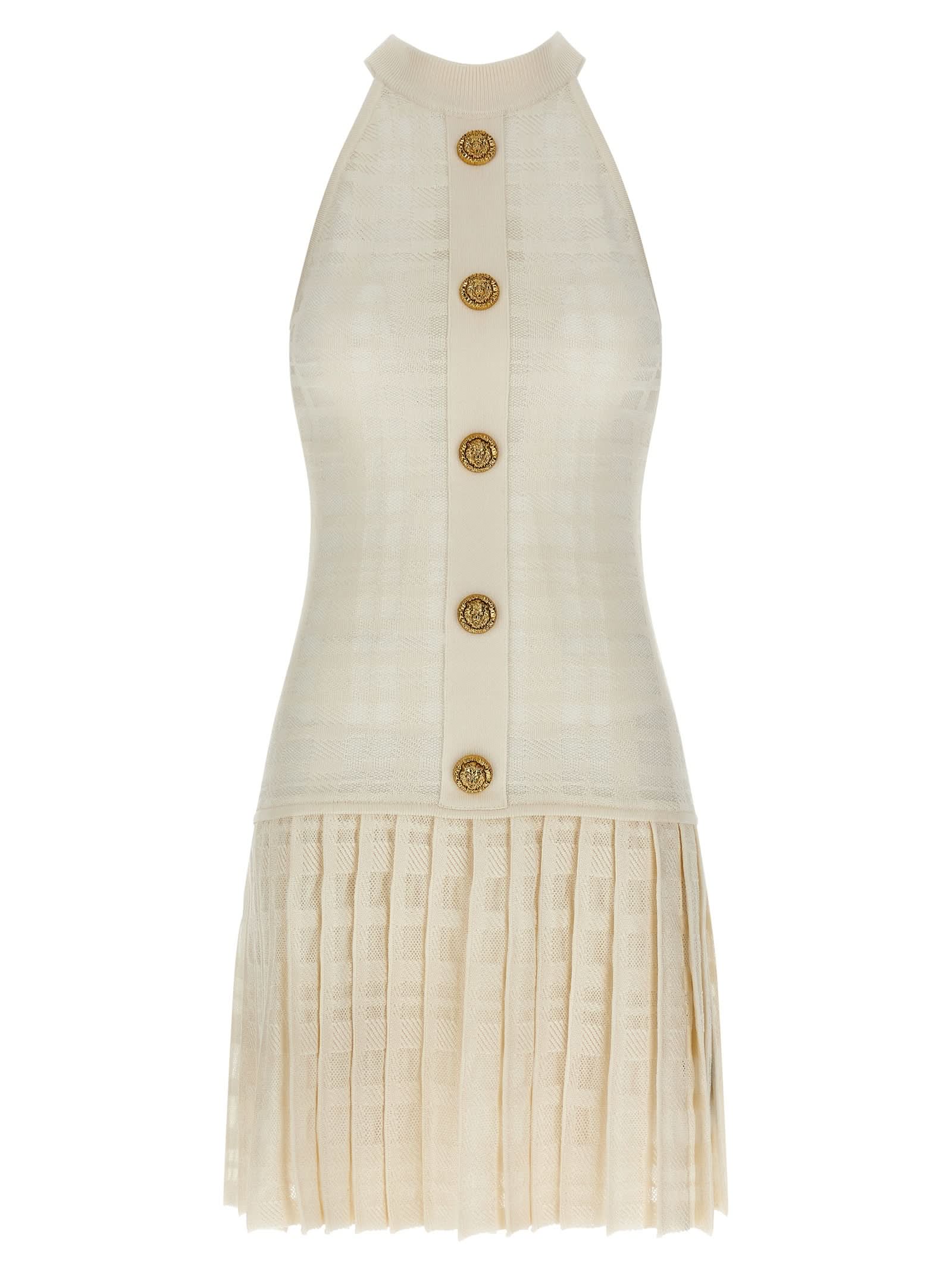 Balmain Tartan Knit Dress Glam Steals