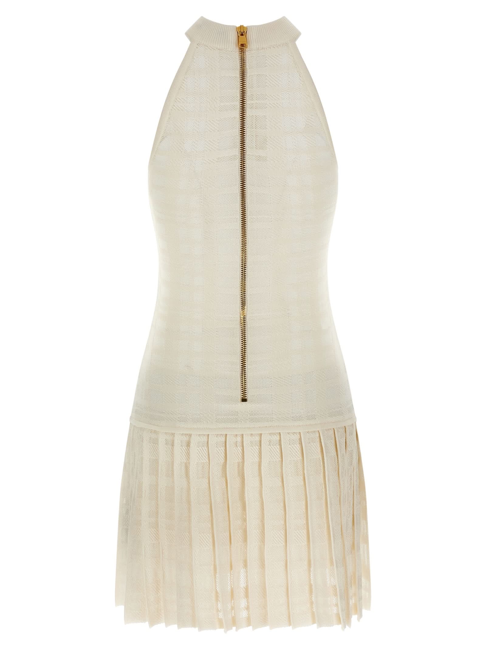 Balmain Tartan Knit Dress Glam Steals