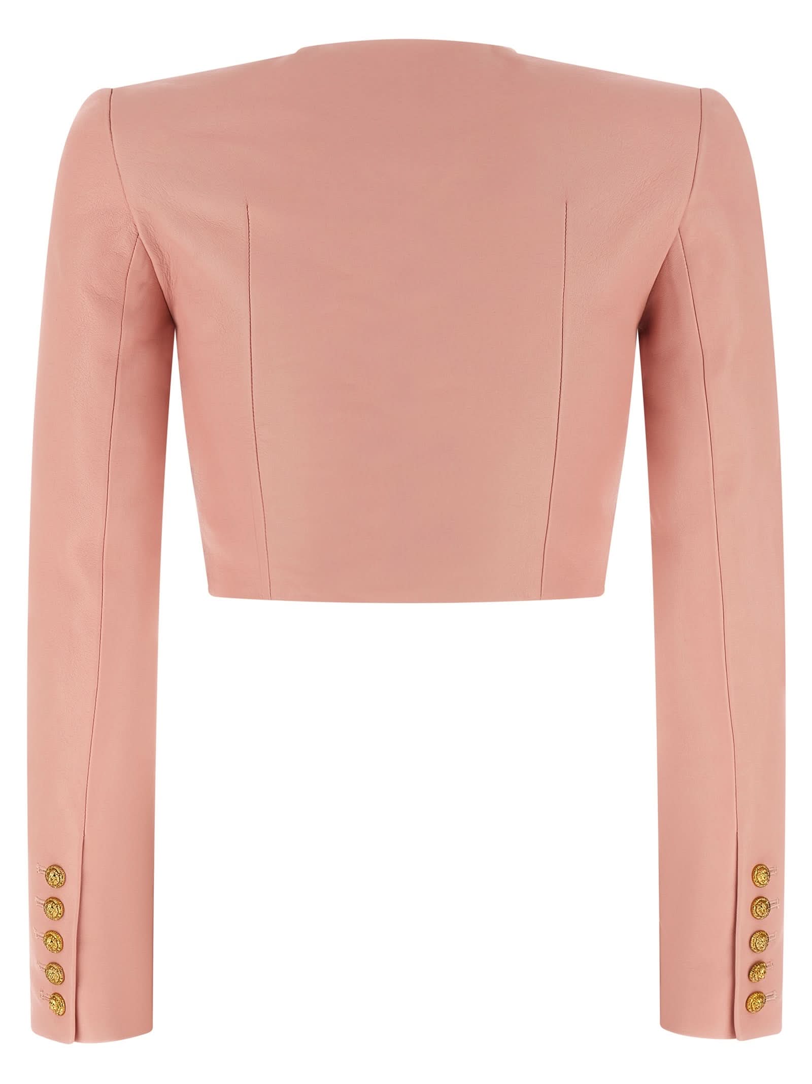 Balmain Testa Di Leone Bolero Blazer Glam Steals
