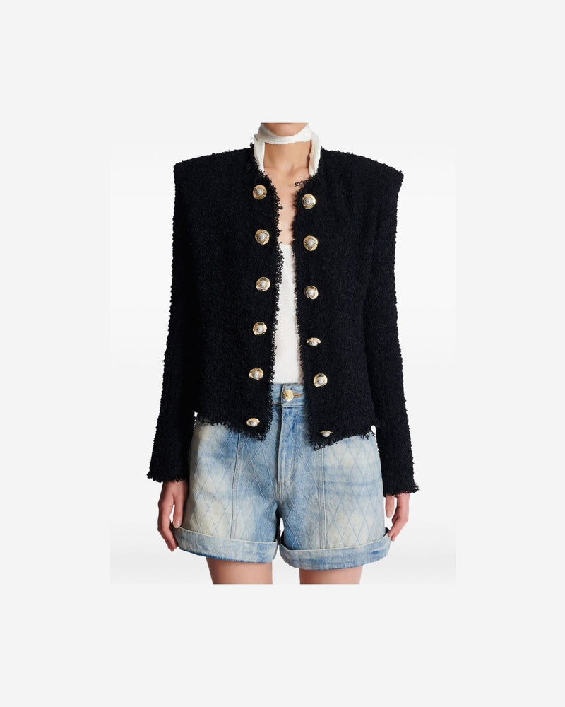 Balmain Tweed Edge To Jacket Glam Steals