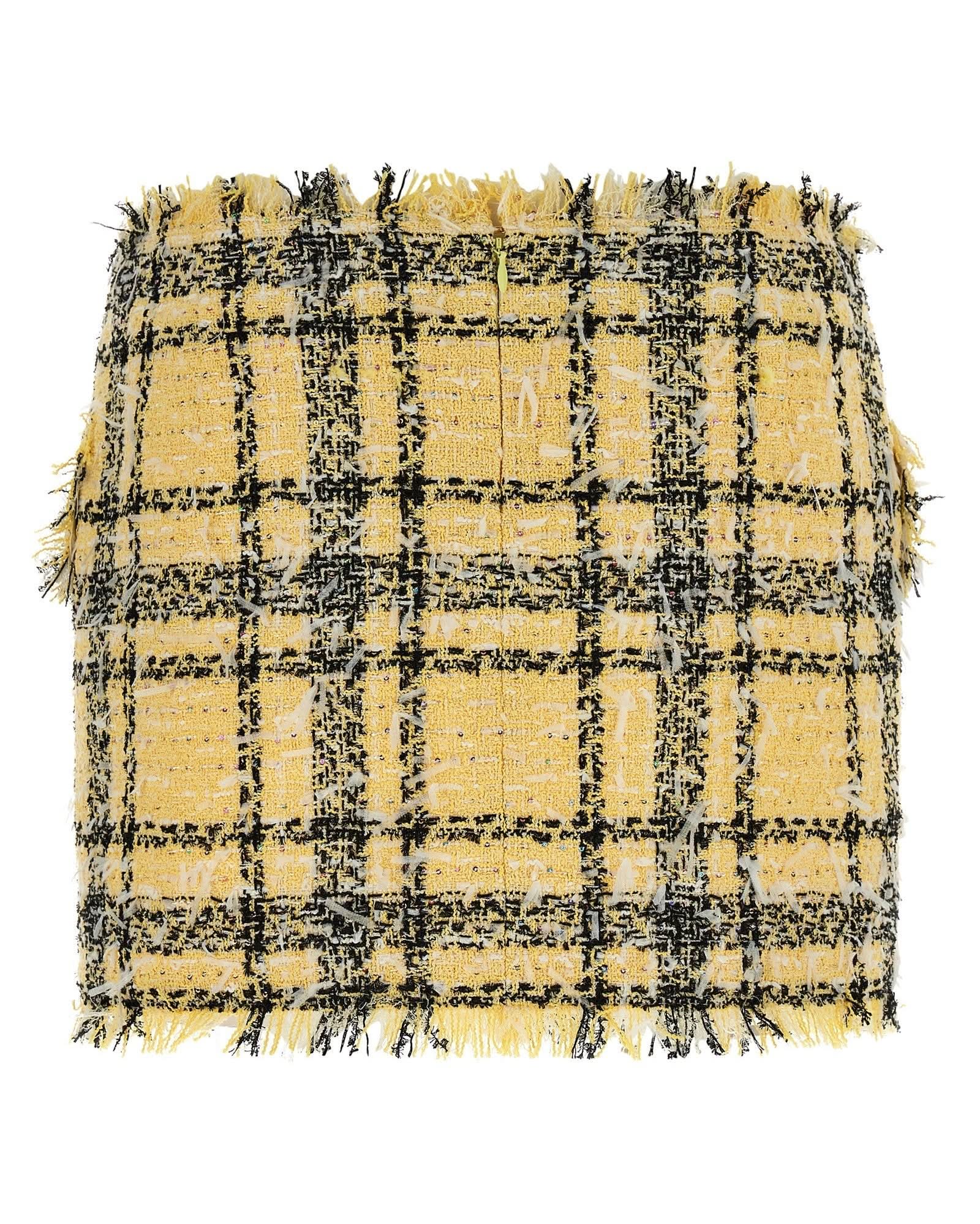 Balmain Tweed Lurex Skirt Glam Steals
