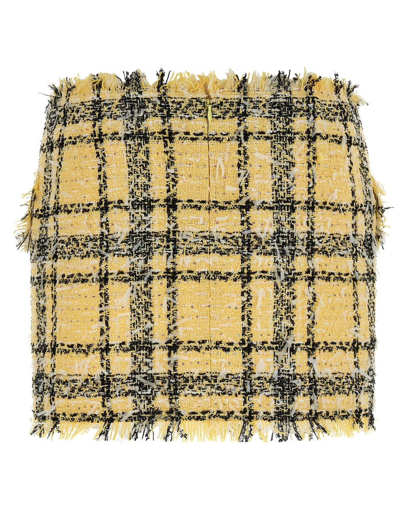 Balmain Tweed Lurex Skirt Glam Steals