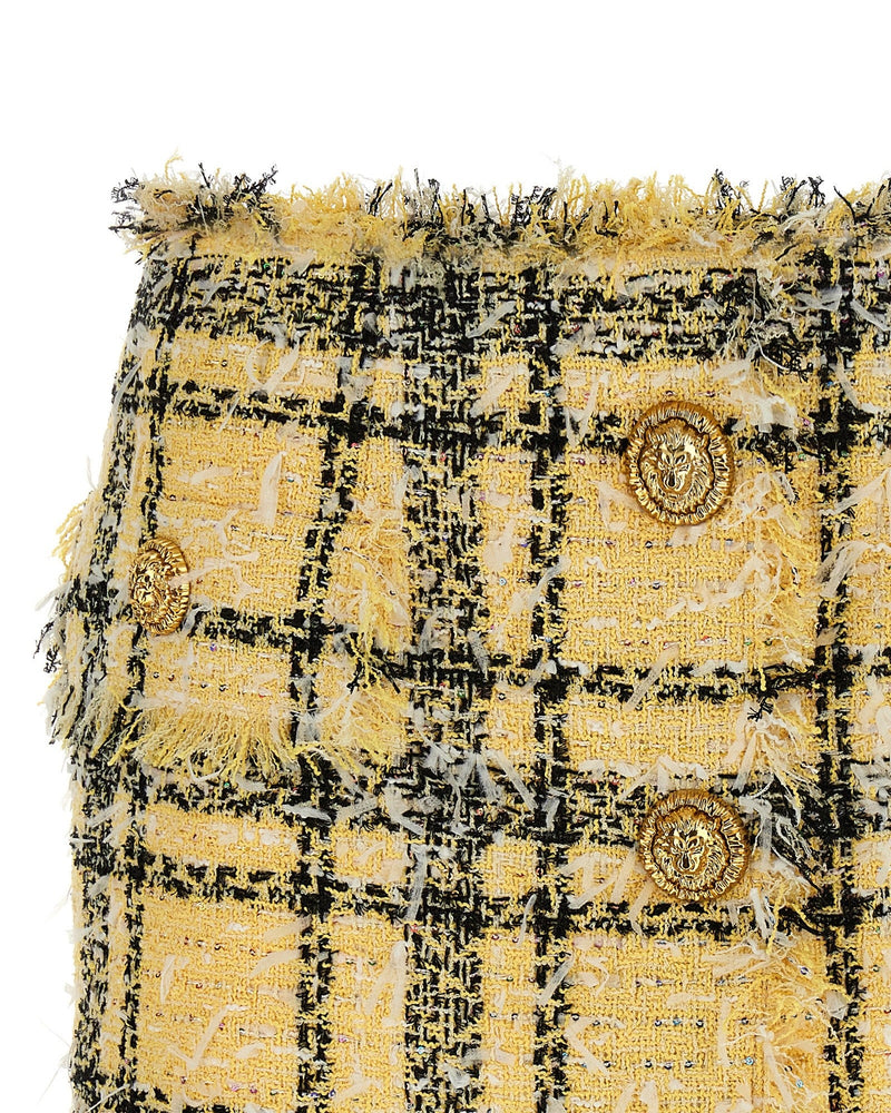 Balmain Tweed Lurex Skirt Glam Steals