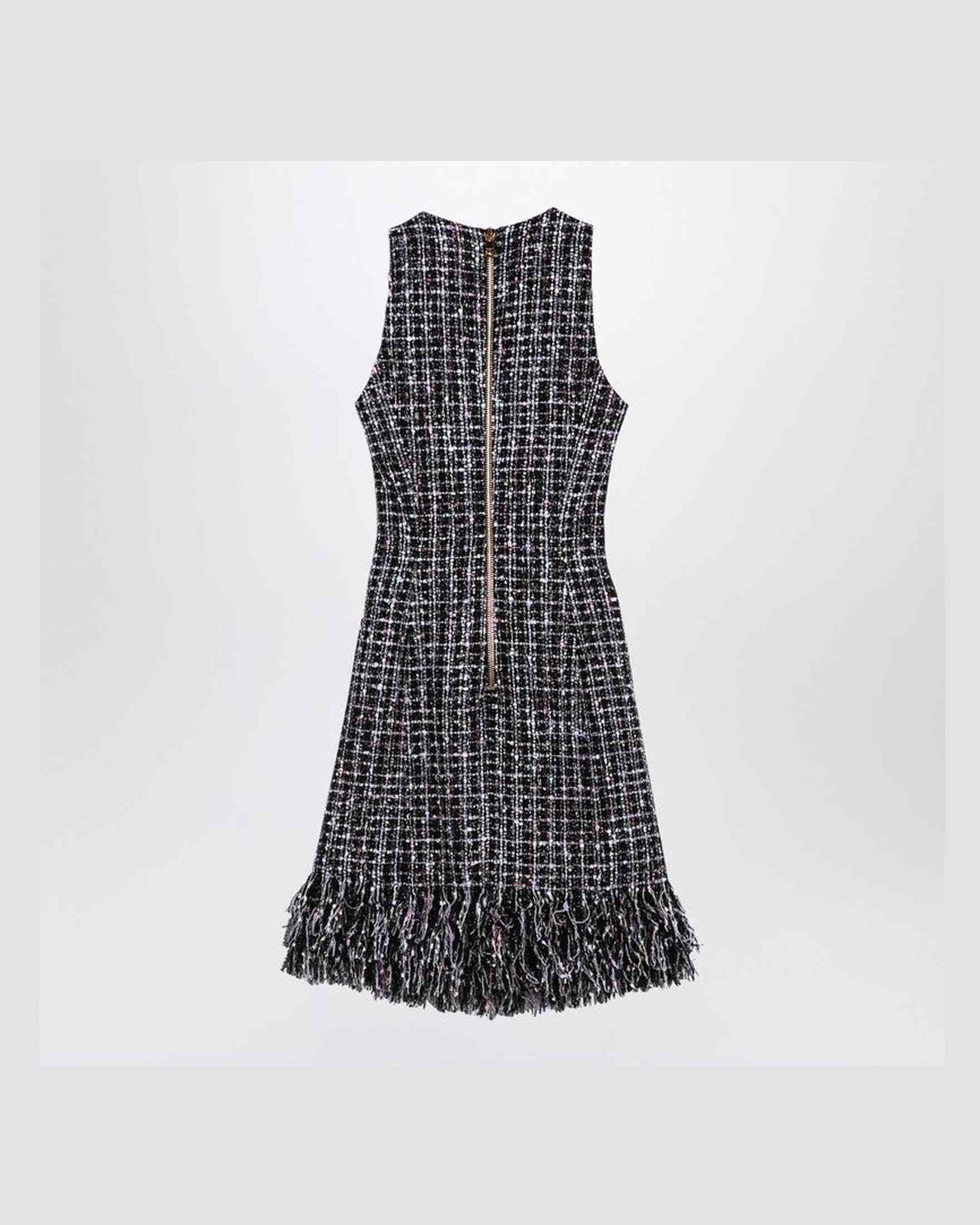 Balmain Tweed Mini Dress with Buttons Glam Steals