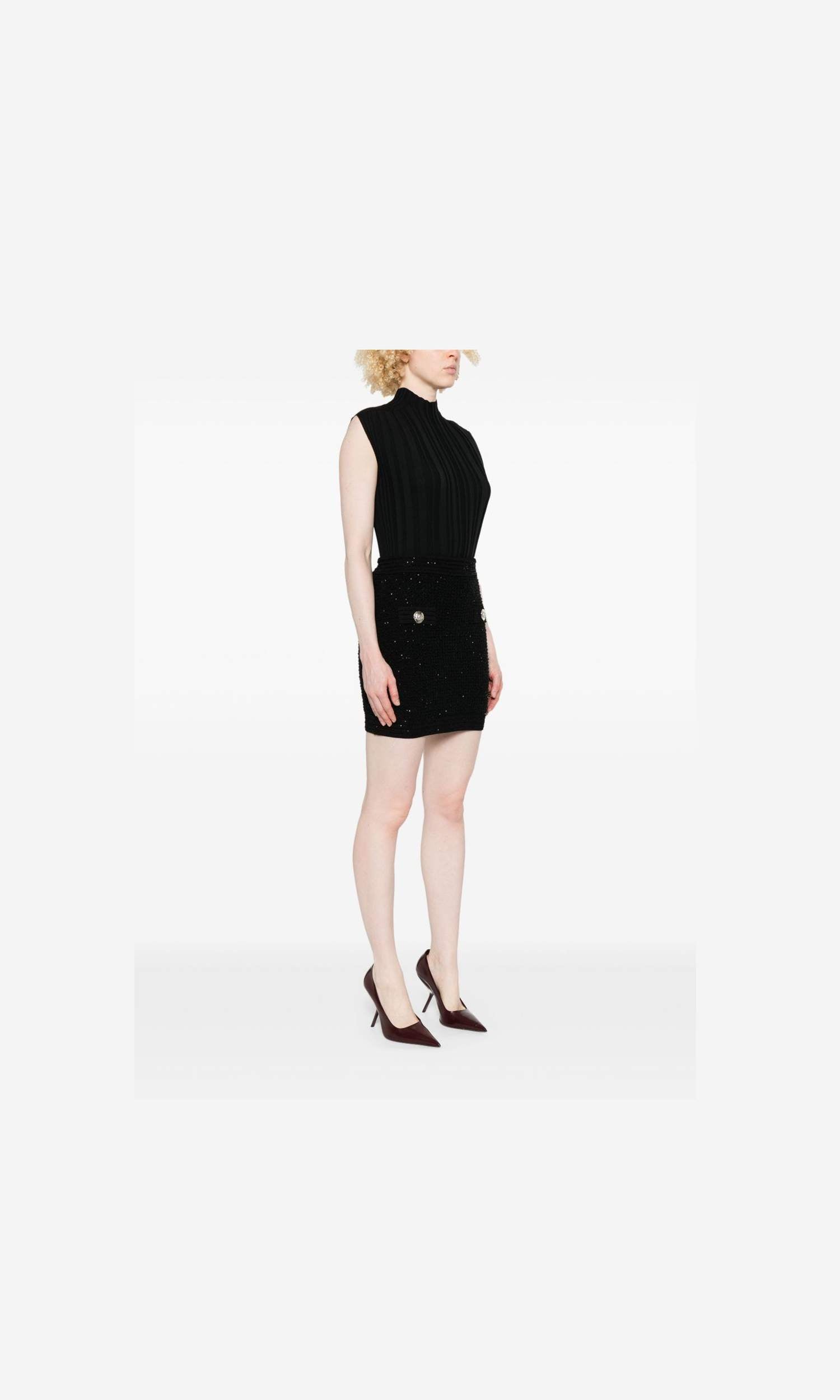 Balmain Tweed Mini Skirt Glam Steals