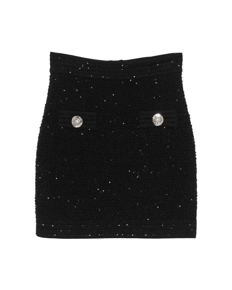 Balmain Tweed Mini Skirt Glam Steals