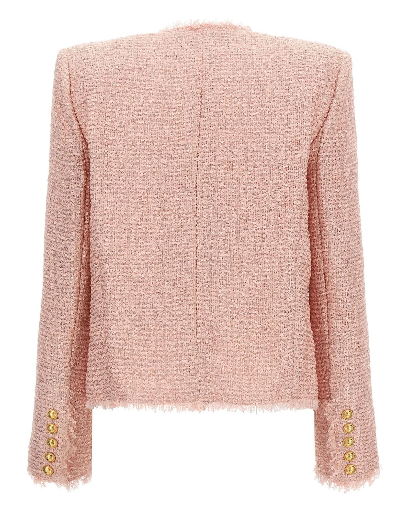 Balmain Tweed Sequin Blazer Glam Steals