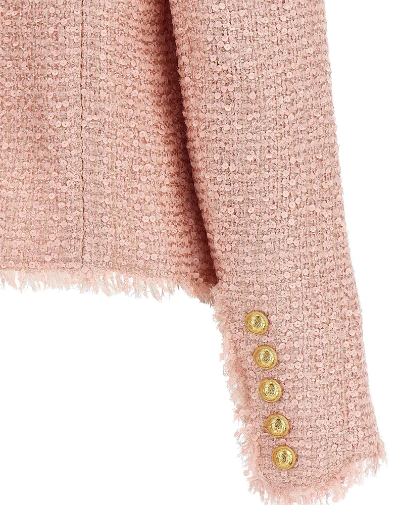 Balmain Tweed Sequin Blazer Glam Steals