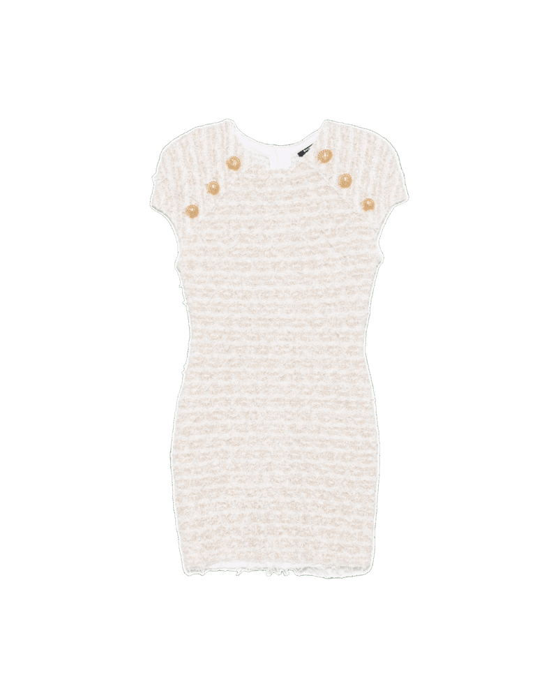 Balmain Tweed Short Dress Glam Steals