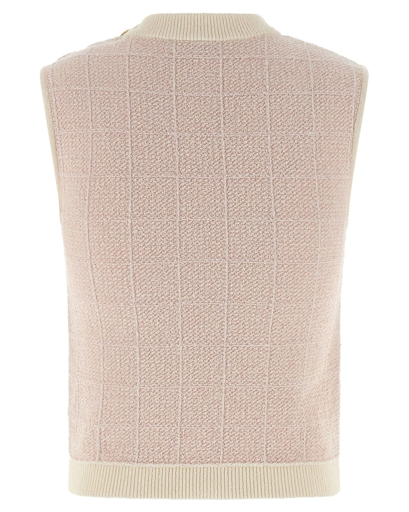 Balmain Tweed Testa Di Leone Vest Glam Steals