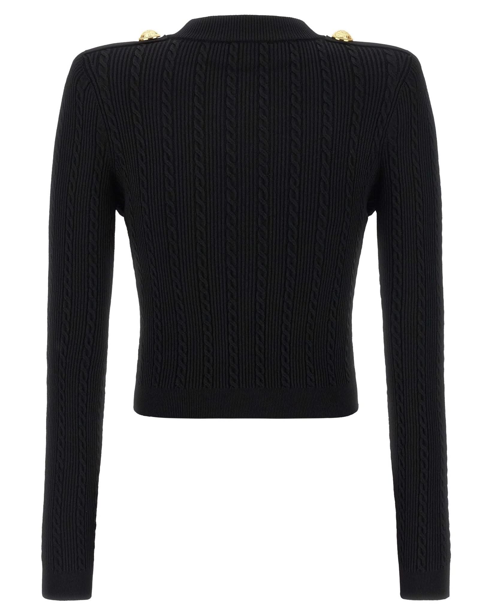 Balmain Twisted Knit Cardigan Glam Steals