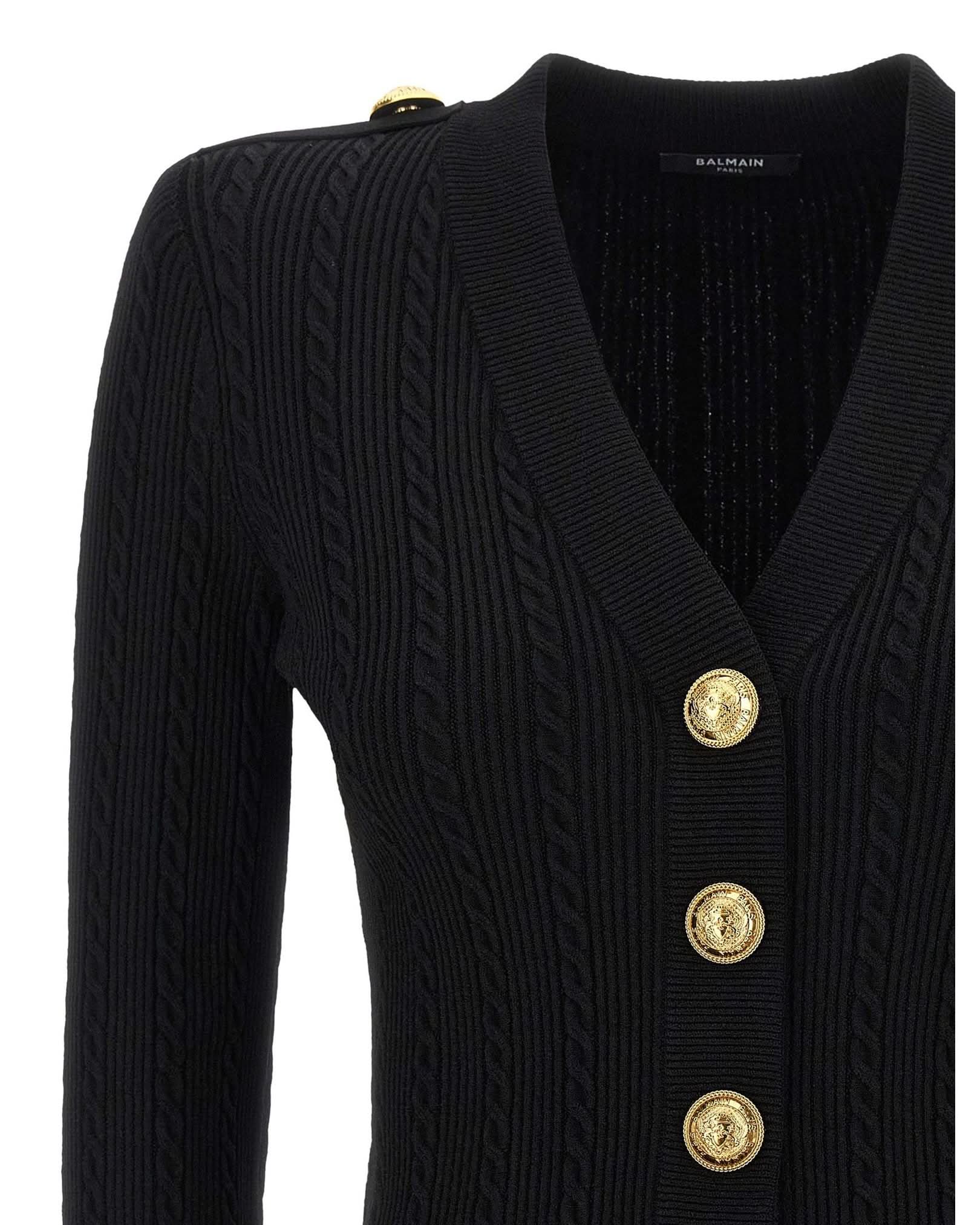 Balmain Twisted Knit Cardigan Glam Steals