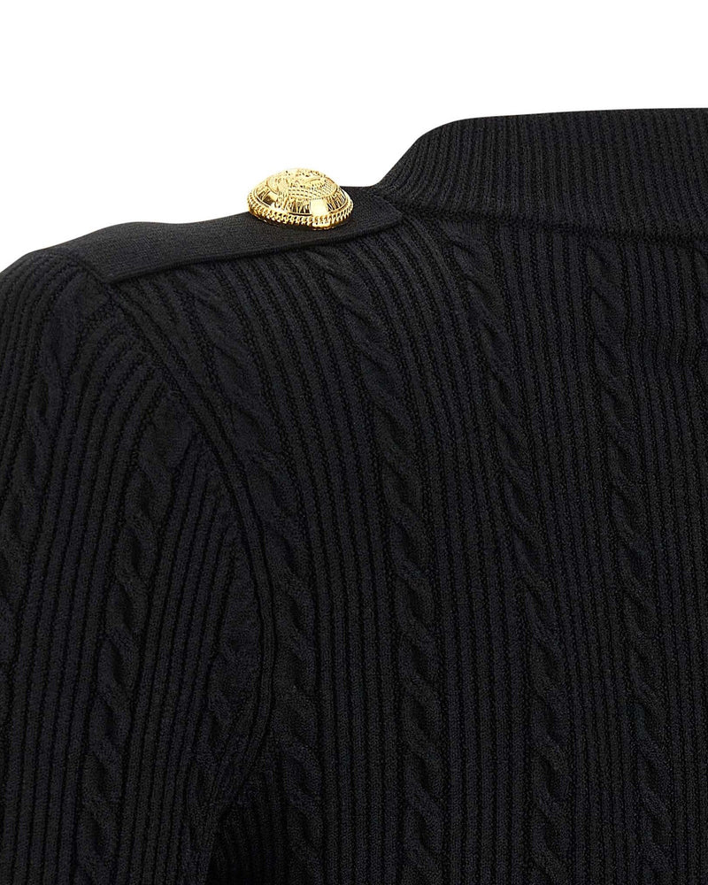 Balmain Twisted Knit Cardigan Glam Steals