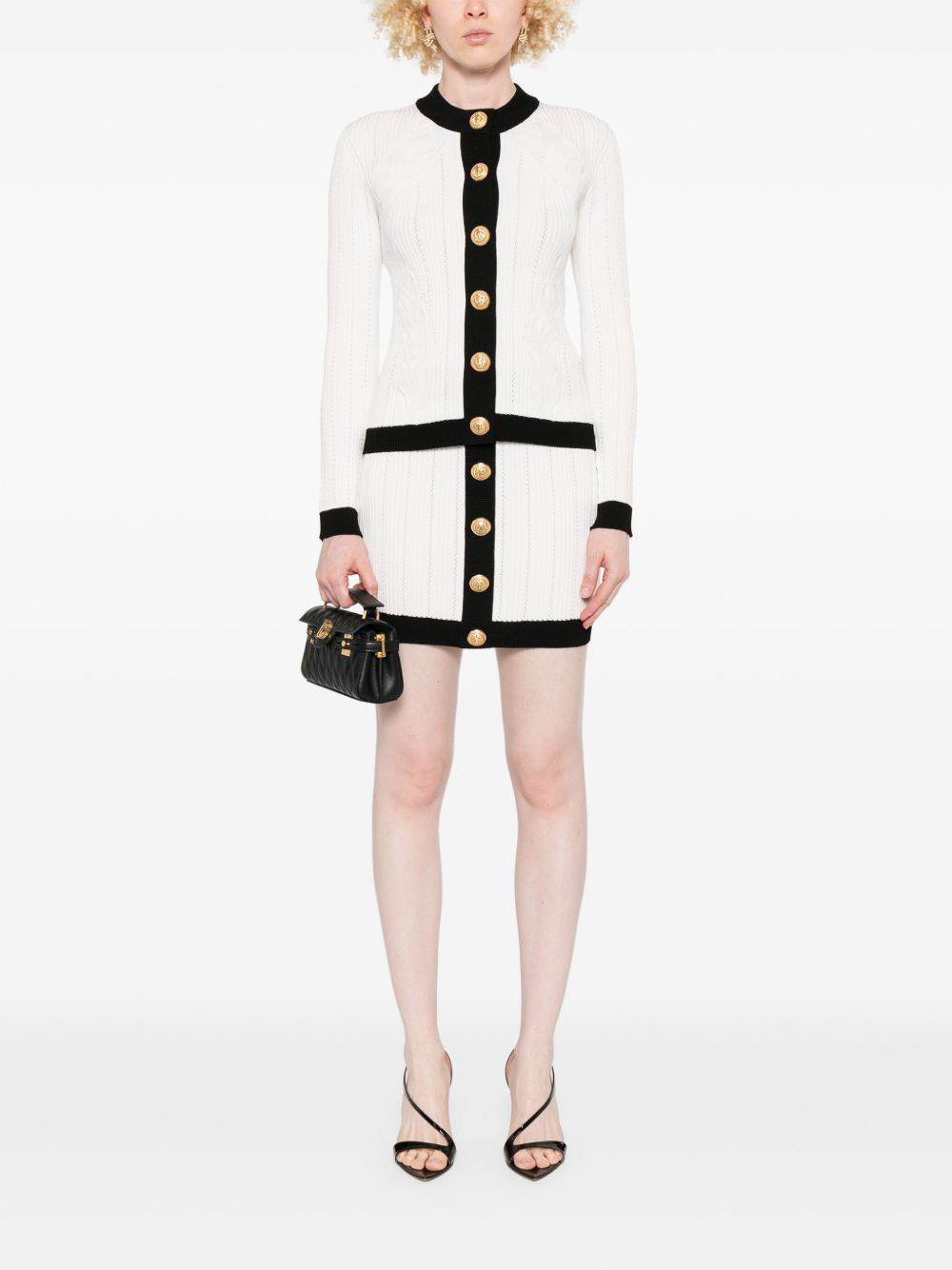Balmain Two Tone Cardigan Glam Steals