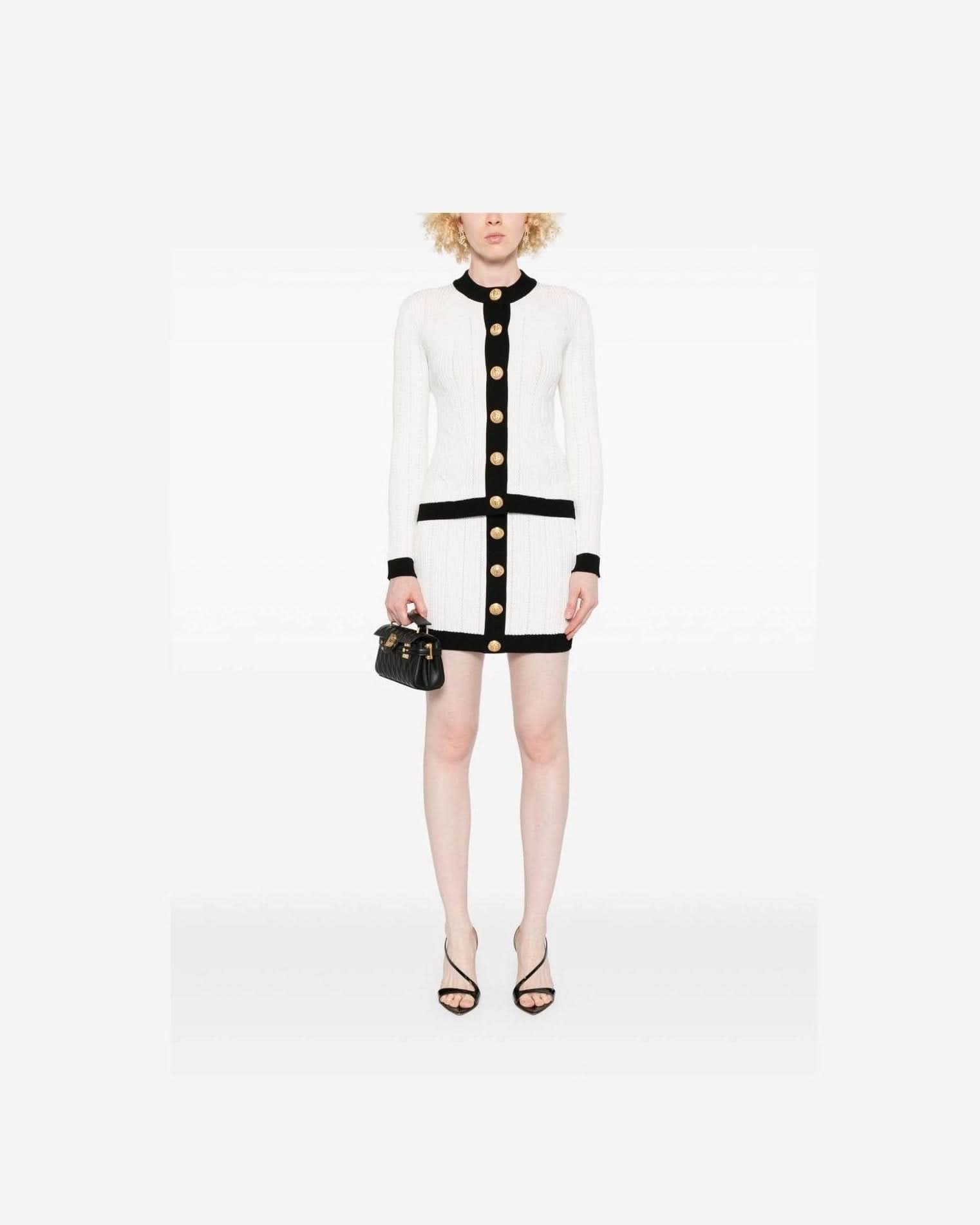 Balmain Two Tone Cardigan Cardigans