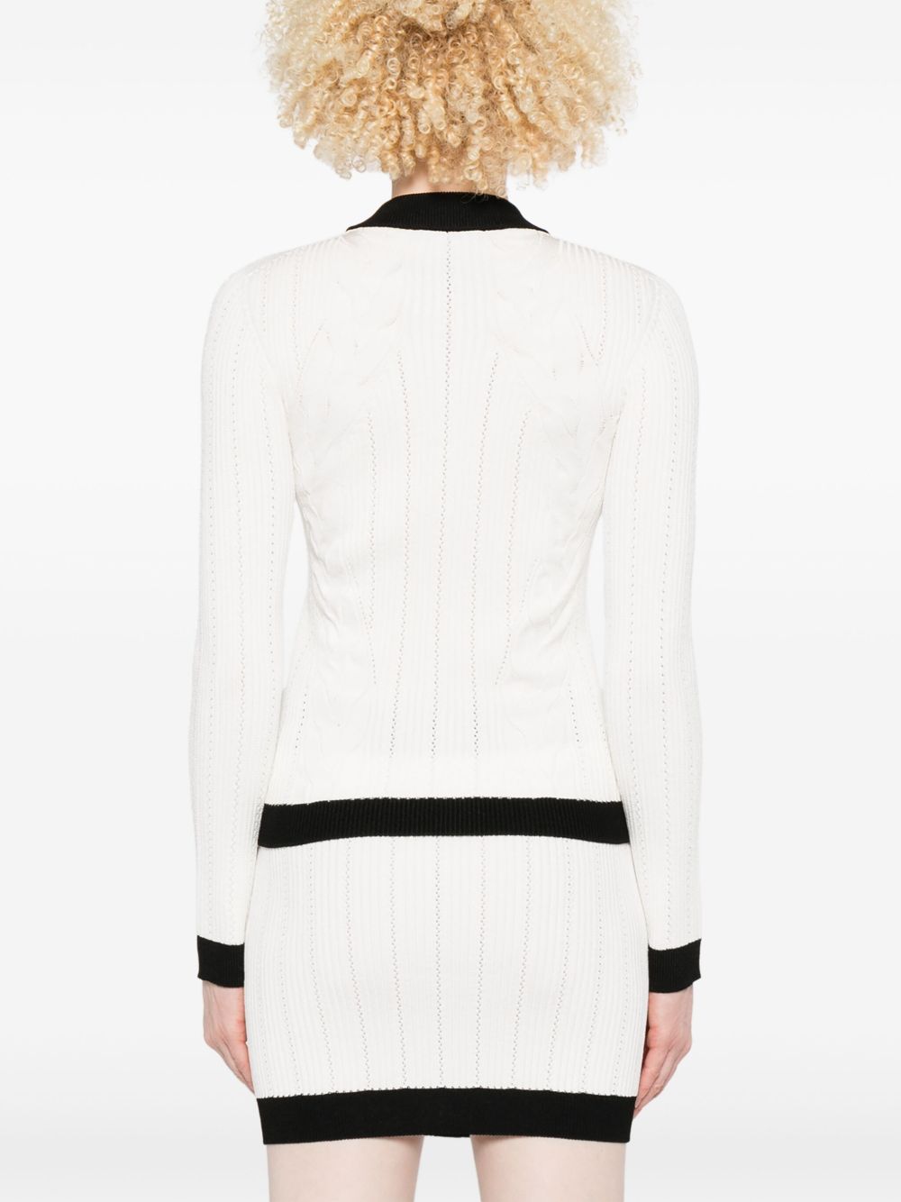 Balmain Two Tone Cardigan Glam Steals