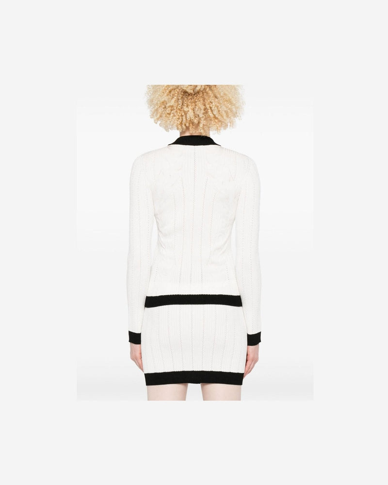 Balmain Two Tone Cardigan Glam Steals