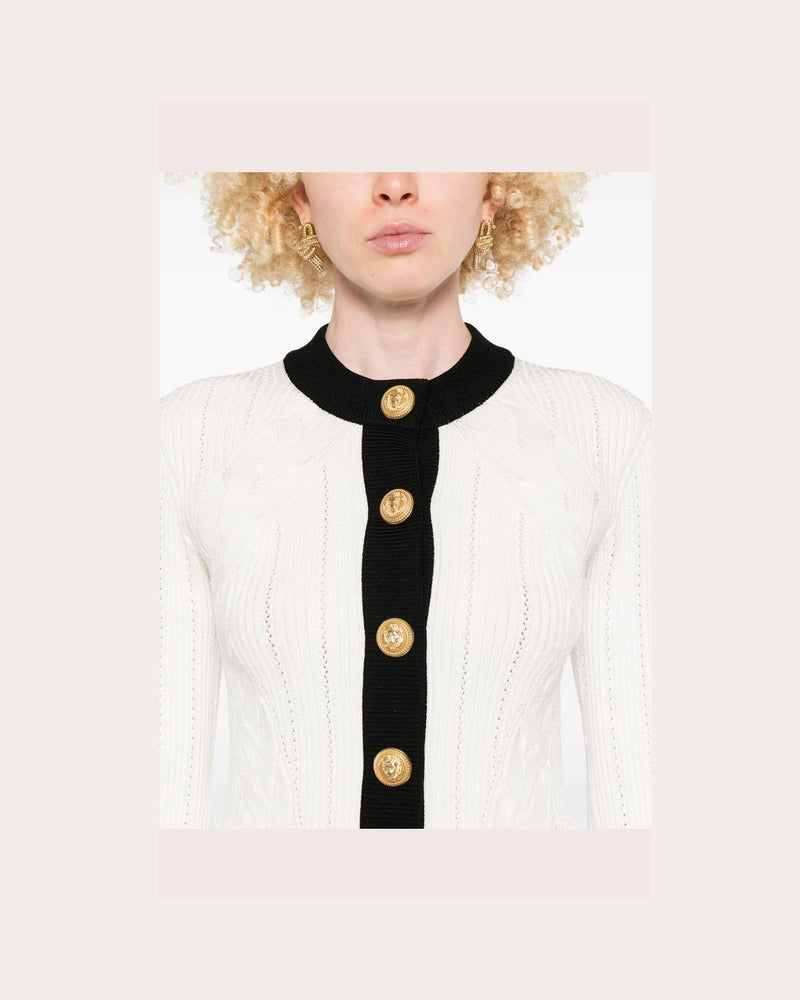 Balmain Two Tone Cardigan Glam Steals