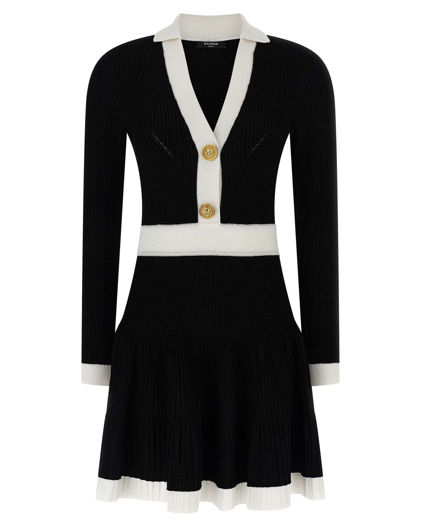 Balmain Two Tone Dress Glam Steals