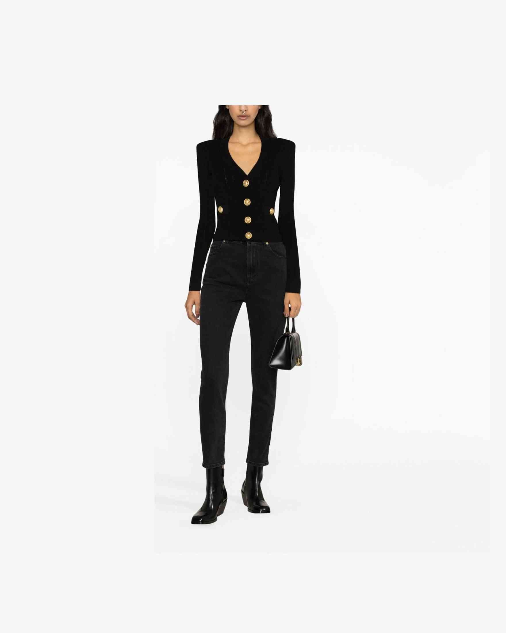 Balmain V Neck Cardigan Glam Steals