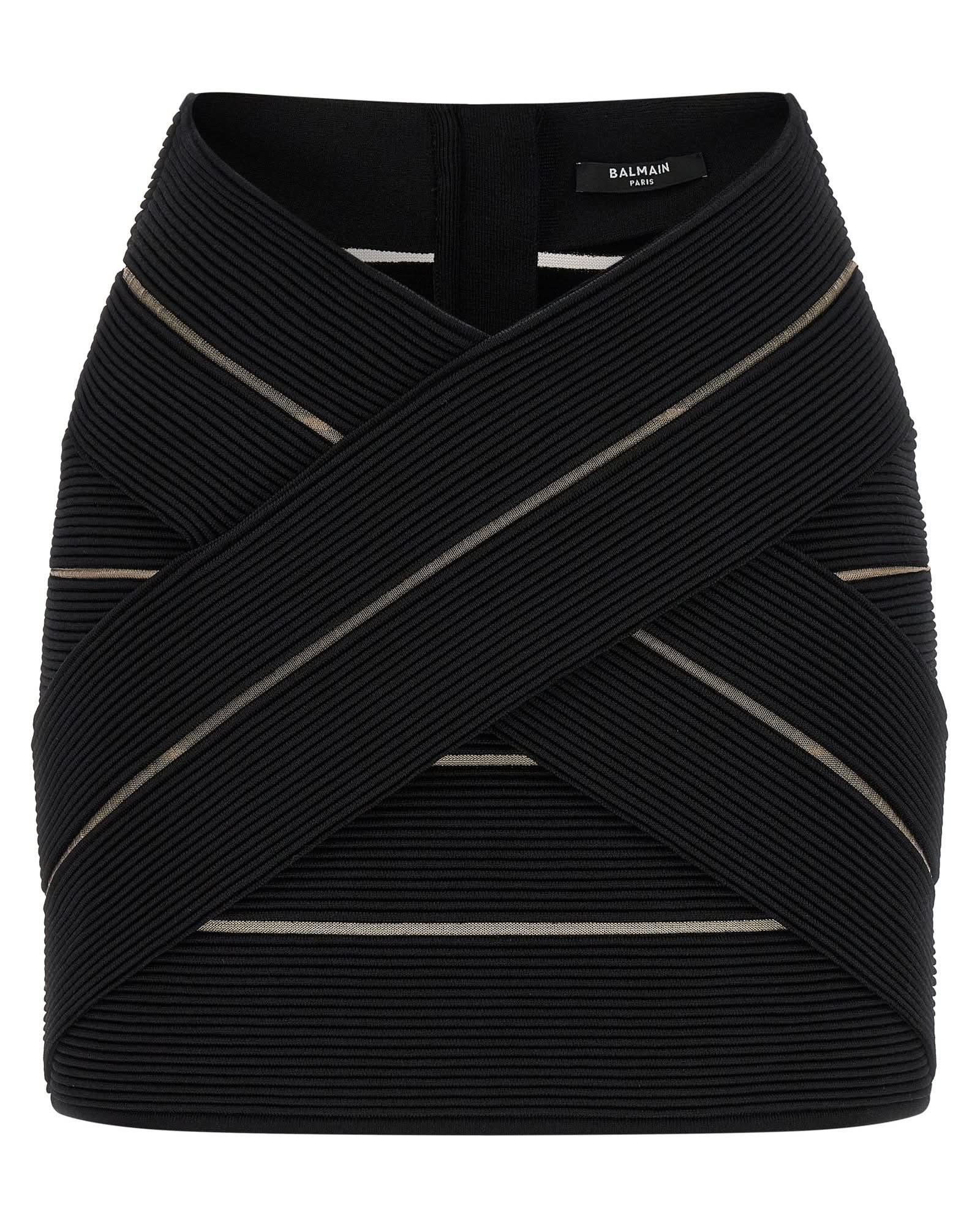 Balmain V Shaped Waist Skirt Glam Steals