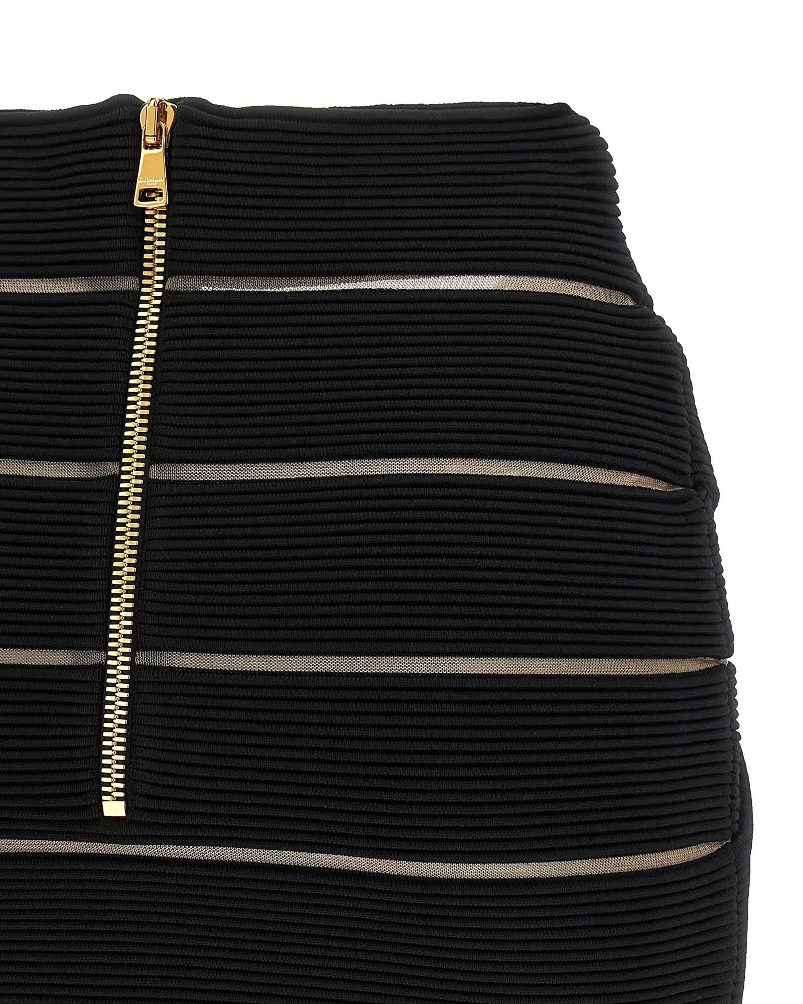 Balmain V Shaped Waist Skirt Glam Steals