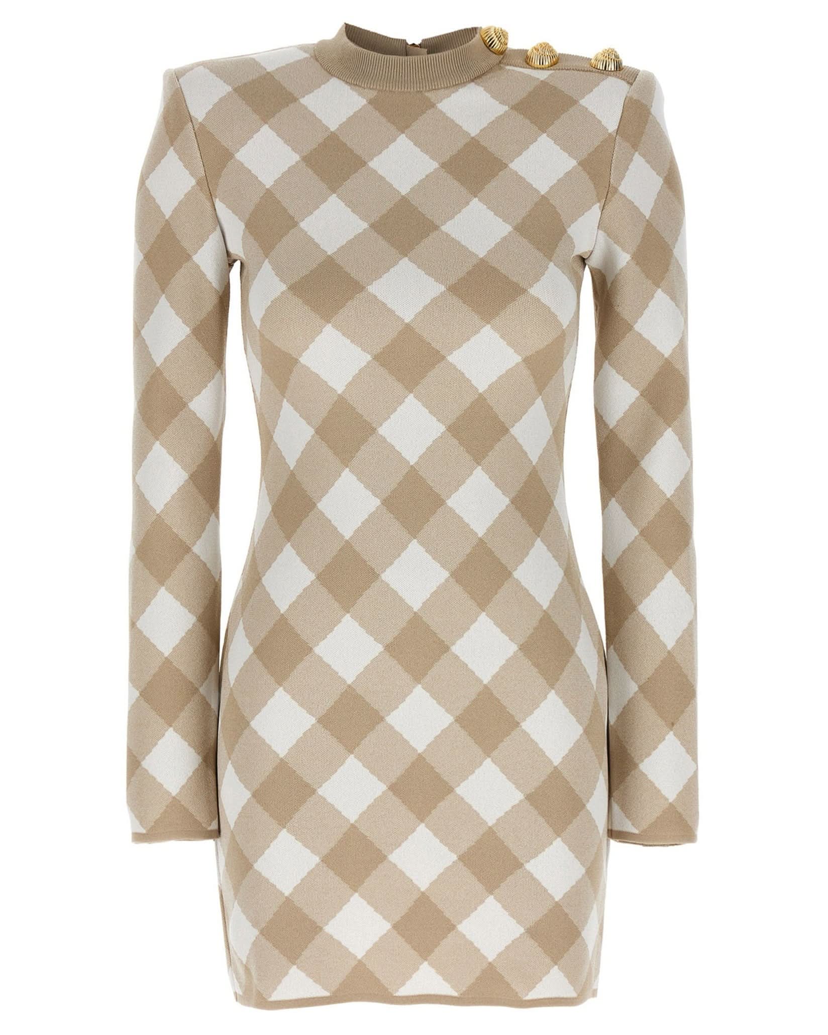 Balmain Vichy Dress Glam Steals