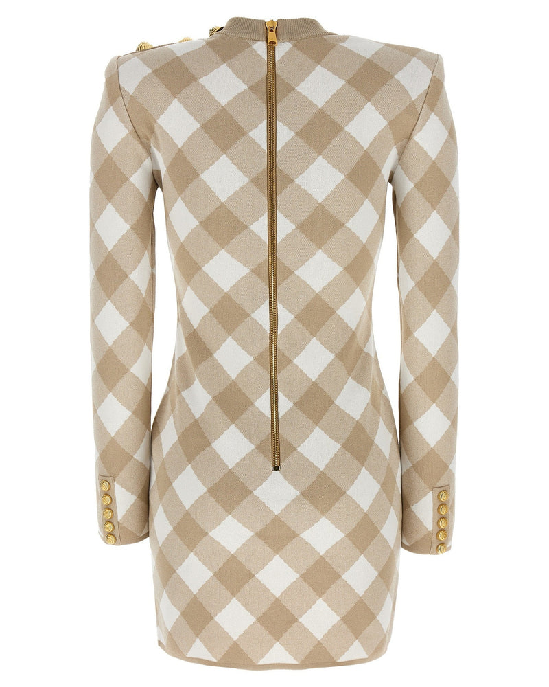 Balmain Vichy Dress Glam Steals