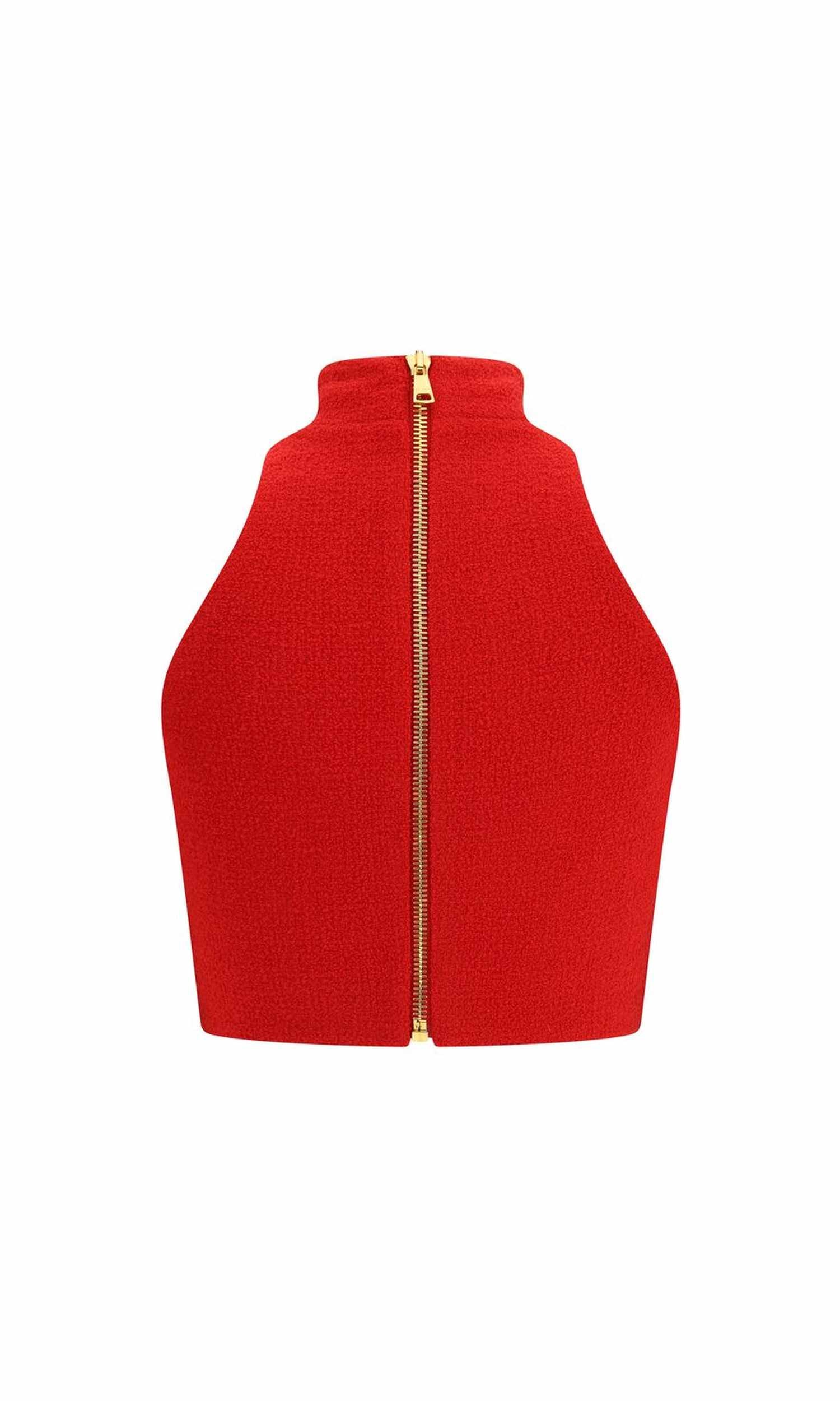 Balmain Wool Bouclé Crop Top Glam Steals