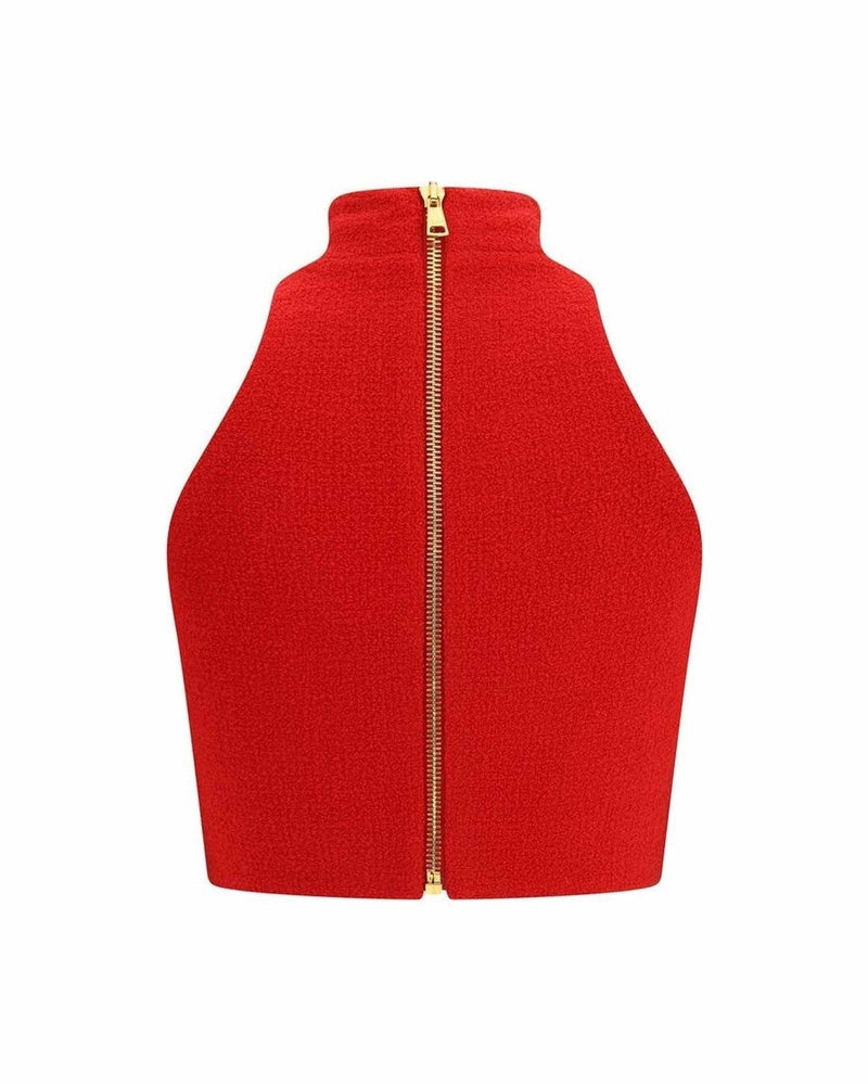 Balmain Wool Bouclé Crop Top Glam Steals