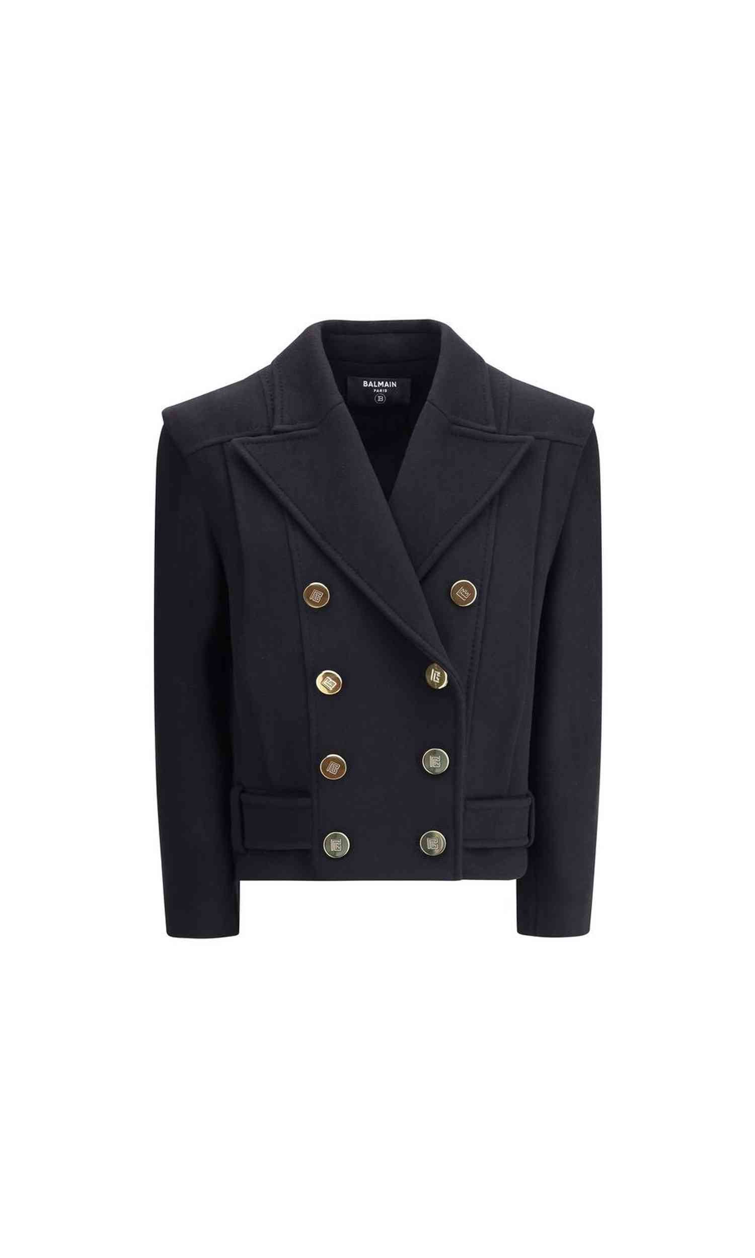 Balmain Wool Double Breasted Coat Glam Steals