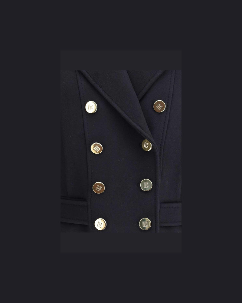 Balmain Wool Double Breasted Coat Glam Steals
