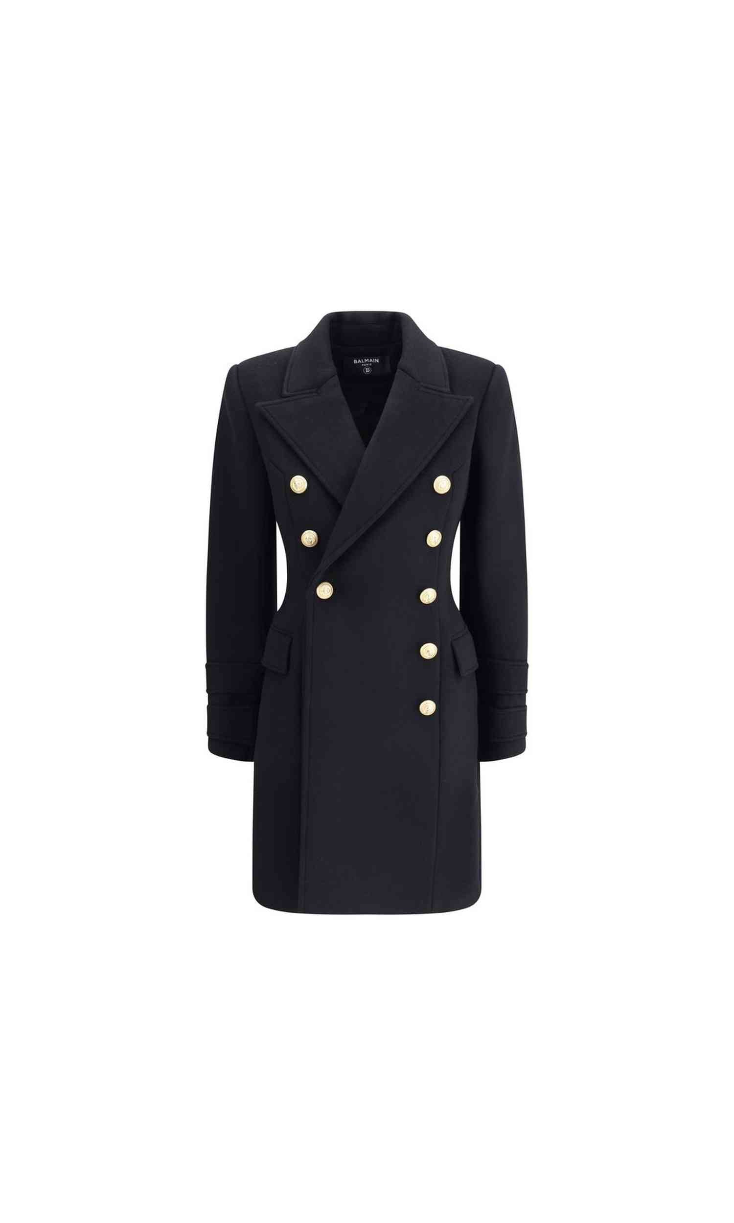 Balmain Wool and Cashmere Double Breasted Coat Glam Steals