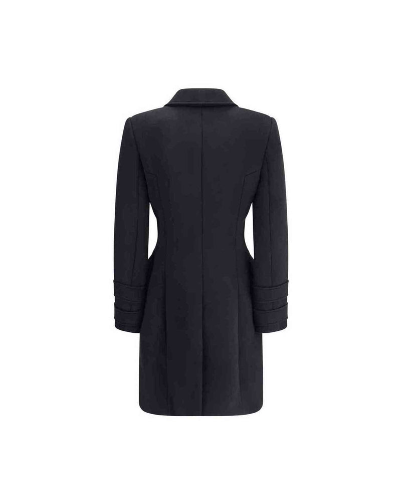 Balmain Wool and Cashmere Double Breasted Coat Glam Steals
