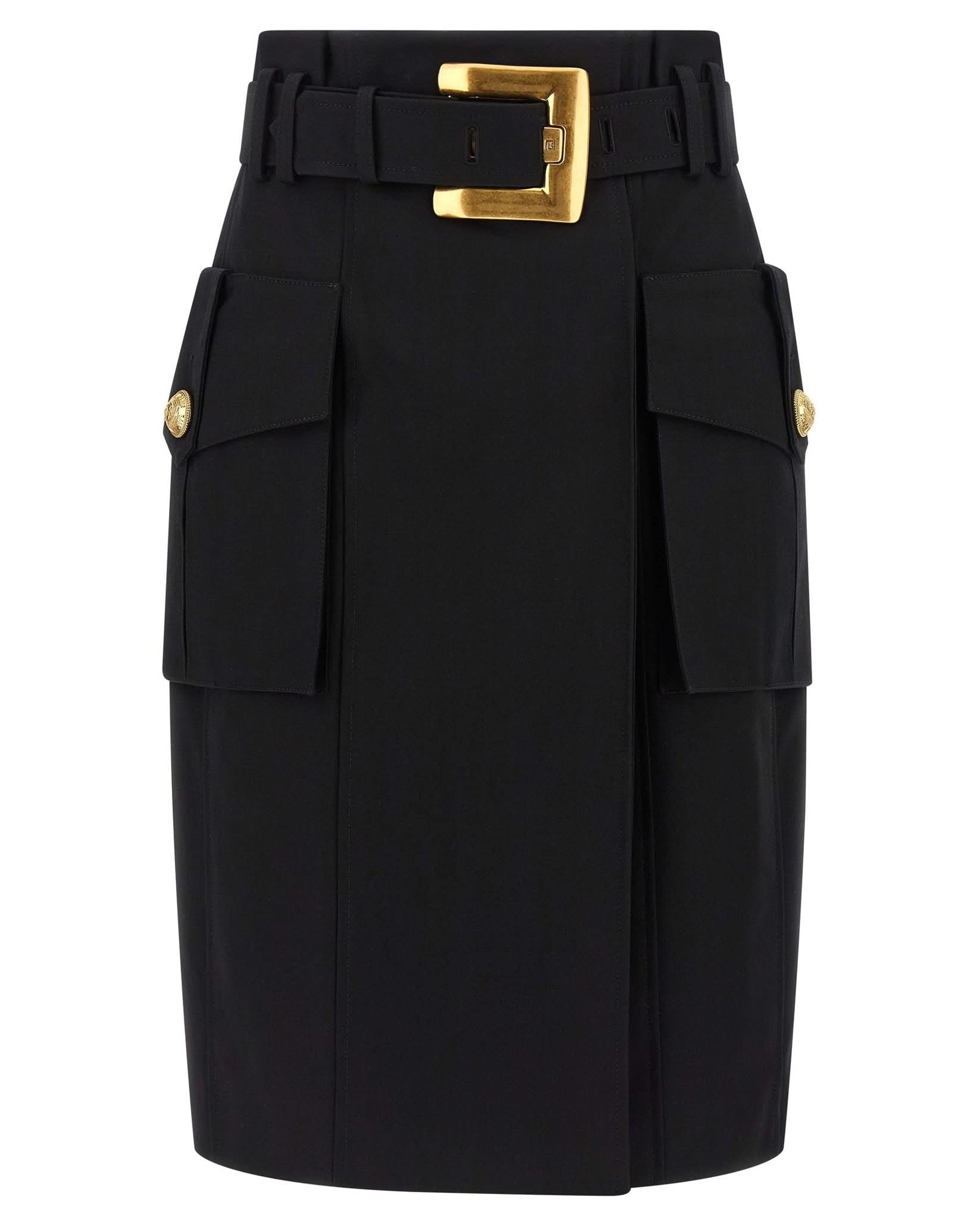 Balmain Wrap Skirt Glam Steals